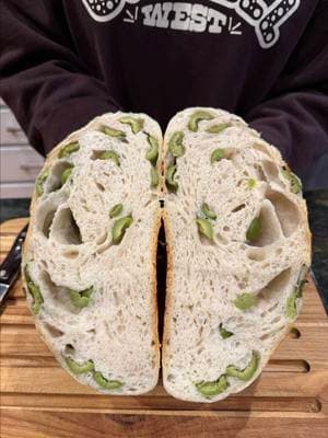 @Mezzetta | Real Ingredients sliced castelvetrano olives make this #sourdough perfect! #sourdoughtok #sourdoughbread #dontforgettamezzetta 