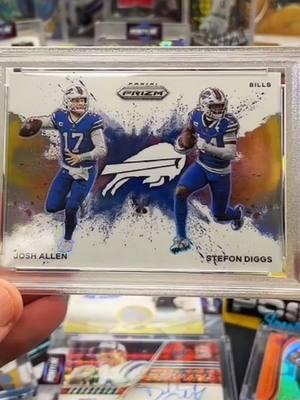 ALL IN is BACK in the shop! 2023 prizm dual colorblast gem mint 10 of Josh Allen and Stefon diggs  👌 #poshsports #poshsportsbreaks #fyp #fy #tiktokshopfinds #TikTokShop #nfl #sportscards #livebreaks 