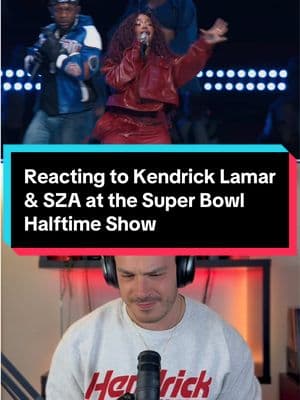 Kendrick Kamar and SZA showing off how they’re one of the best dynamic duos in music today during the Super Bowl Halftime Show performing “Luther” and “All the Stars” #SuperBowl #halftimeshow #kendricklamar #superbowlhalftimeshow #musicreaction #react #sza 