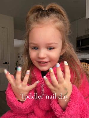 Toddler nail day 💖 #creatorsearchinsight #naild #toddlernailday #toddlernails #toddlermom 