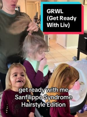 GRWL (Get Ready With Liv) 💜 #sanfilipposyndrome #specialneedsmom #specialneedsparenting #raredisease #rarebeauty #grwm #grwl 