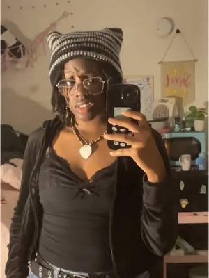 Repost TikTok messed it up 🙄 IB- @Lauryn! 🐰🐈‍⬛💕 #viral #locs #fyp #fitcheck #blackhisotrymonth #alt 