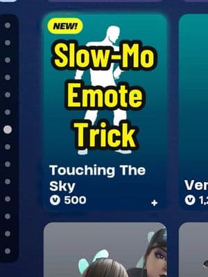 Slow-Mo Emote Trick: How to control the tempo of your Fortnite emotes. #Fortnite #NewEmote #SlowMo #EmoteGlitch #TouchingTheSky #FortniteGuide #FortniteTips #FortniteTricks #FortniteTutorial #FortniteSlowMotion #JamLoopEmote #FortniteDance #FortniteCommunity #Viral #Trending #4U #ForYouPage #FYP #FY #fyppppppppppppppppppppppp 