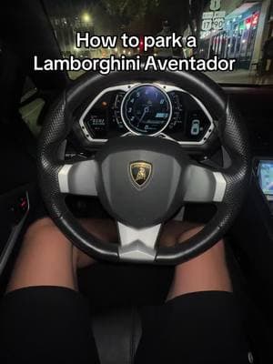 Quick valet tip #jakevalet #howtopark #lamborghini #aventador #valet #parking #cars #fyp #exotic 