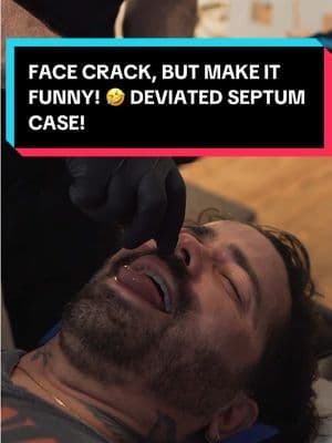 FACE CRACK, BUT MAKE IT FUNNY! 🤣 This patient came in on his birthday to try CFR—only to casually mention that he actually fractured his nose years ago and really needed this to breathe better! . . . #facecrack #chiropractor #funnymoments #cranialfacialrelease #deviatedseptum 