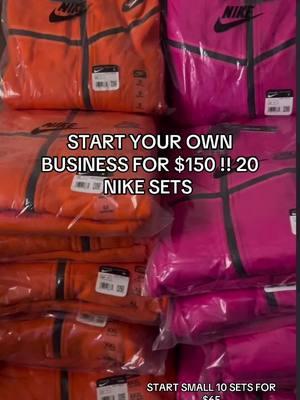 START YOUR OWN BUSINESS FOR $150 !! 20 NIKE SETS #nike #polo #nikesets #nikesets #polosets #ga #fyp #like #alabama #SmallBusiness 