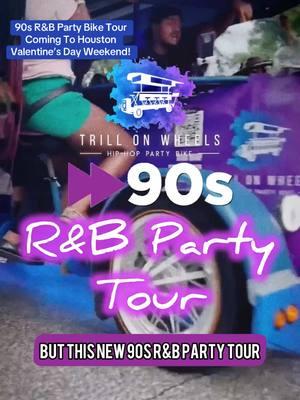 If the love don’t feel like 90s R&B…we don’t want it! Trill On Wheels is officially launching the country’s 90s R&B Party Bike Tour right here in Houston!  This Valentines Day Weekend, we’re taking it Back to the 90s! 🚲💨 Get ready for #Jodeci, #MissyElliot, #Aaliyah, and all the #MaryJBlige you can handle.  Just in time for your #Galentines or Valentines Day turn up! 💕 Whether you’re boo’d up, rolling deep with your homegirls, or singing your heart out solo, this is THE vibe you’ve been waiting for! 😍🎶 🚨 Limited spots available—BOOK NOW before it’s a case of “I Wish” like Carl Thomas! 🚨 #TrillOnWheels #90sRnB #HoustonNightlife #HTownVibes #ValentinesDayHouston #BlackGirlsInHouston #ThingsToDoHouston #RNBParty #DateNightIdeas #GalentinesDay #HoustonEvents