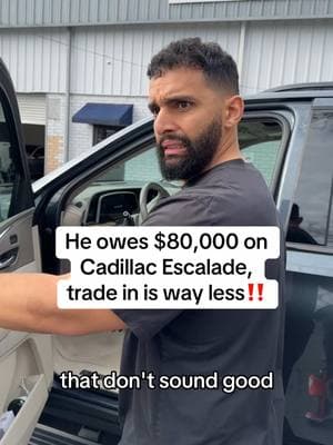 Apprising Cadillac Escalade that customer is upside down on, almost $20,000 in negative equity! #cars #fyp #cardealer #carsales #caddilac #escalade #negotiation #tradein #suv #dealership #dealershiptiktok 