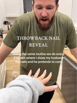 #onthisday should we start doing husband nail reveals again?😂🙌🏻 #nails #husband #marriedlife #husbandandwife #nailreveal #nailinspo #husbandreacts #marriedcouple 