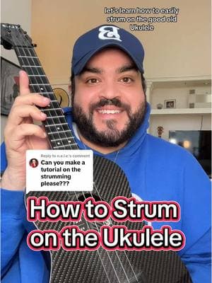 Replying to @n.e.l.e. How to Strum on the Ukulele 🎸 EASY Ukulele Tutorial #ukuleletiktok #ukuleletutorial 