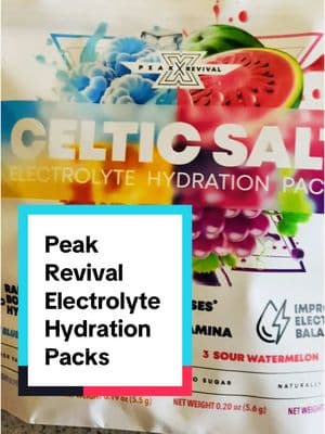 Peak Revival Electrolyte drink mix @Peak Revival-X #electrolytes #TikTokShop #tt #hydrationpacks #hydration #celticsalt #sustainedenergy 