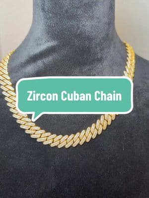 Iced out with the zircon Cuban link #zircon #cubanchain #cuban #cubanlink 