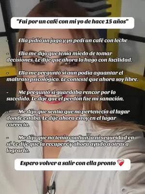 Me fui al café con mi yo de hace 15 años. Algunas cosas sucedieron.  Regístrate a mi próxima masterclass gratis en mi perfil.  #mujerimparable #coachdemujeresimparables #parati #foryoupage #fyp 