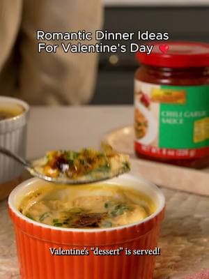 Crab and spice, everything nice. 🦀💘 Give your Valentine the gift of Spicy Crab Creme Brulee, featuring Lee Kum Kee Chili Garlic Sauce, and prepare for a fiery treat to get the romance going. Double tap if you love this recipe! #leekumkee #leekumkeeusa #ValentinesDay #spicyandsweet #valentinesdayrecipes #dessertideas #romanticdinner #recipeoftheday #chiligarlicsauce #crabcremebrulee #cremebrulee 