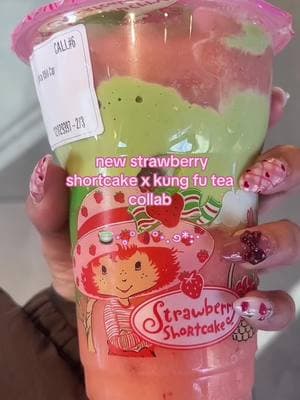 tasted better than it looks🍓 ⋆｡°  #strawberryshortcake #kungfutea #boba #matcha 