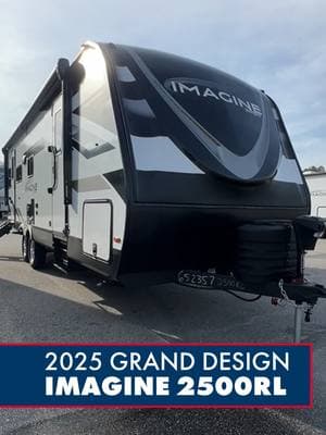 Dreaming of bigger adventures? The 2025 @gdrv4life Imagine 2500RL is ready to get you there! It features a tri-fold sofa, U-shaped dinette, swivel TV, and a fully-equipped kitchen in the main living area. Sliding doors lead to the bathroom with plenty of counter space and a 30"x36" shower with skylight. There's also a second entry into the bedroom with a queen bed, a 21' awning, an outdoor TV hookup, and plenty of other great features to discover. For pricing, availability, and to connect with an RV Outfitter, visit greatamericanrv.com, keyword search "Imagine 2500RL". . . . #granddesign #granddesignrv #rvlife #gorving #rvadventures #traveltrailer #campingseason #imagine #granddesignimagine #imagine2500rl #traveltrailerlife #rvtour #camplife #rvfamily #gdrv #gdrv4life #rvdealer #rvsales #rvforsale