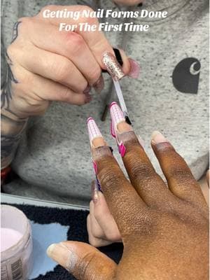 This was a first for me but I honestly liked the way it turned out! #nailforms #nailformsnotips #nailtech #nails #nailartist #nailsartvideos #forms #fyp #zambiangirls #zambiantiktok #solotravel #nailtutorial #nailinspiration #nailinspo 