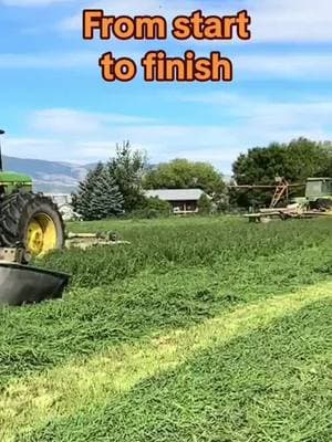 #onthisday #from #start #to #finish #hay #cowchow #feed #farming #farm #farmlife #montana #johndeere #406farmer