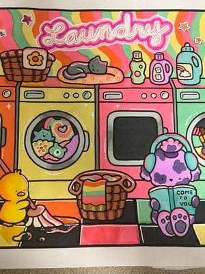 Can you spot the Disney Easter egg👀🧺 #coloring #cocowyo #comfydayscoloringbook #cocowyocoloringbook #coloringbookforadults #cozyfriendscoloringbook #cocowyocoloring #cozyfriends #alcoholmarkers #laundry #coloringtok @cocowyocoloring 