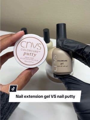 What’s the difference between gel glue and nail putty? They’re both great products! One is your traditional extension gel, and the other is a solid gel that offers more control.  Have you tried nail putty? #gelnails #diygelnails #diygelnails #diynails #nailsathome #nailsforbeginners #gelx #gelextensions #diygelnails #geltips 