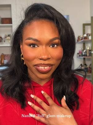 If natural full glam isn’t a thing then I’m making it one! I feel like my makeup teeters between no makeup makeup and soft glam.  #makeuptutorial #softglam #softglammakeup #naturalmakeup #nomakeupmakeup #blackgirlmakeup #BeautyTok #darkfeminine #baseroutine #makeuphowto #howtomakeup  #makeuptransition 