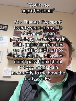 And just to be clear, if you’re not my patient, I’m not your professional and thus owe you no professionalism. Kind honest questions will always be answered with kind honest answers #doctor #medicine #pediatrics #professional #momsplaining #fyp