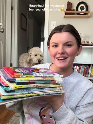 my little girl's current reads 📚 #libraryhaul #librarybooks #toddlerbooks #firstchapterbooks #toddlermom #momofone #momofonegirl #girlmom #sahmtok #ohiomom #momsunder30 #librarytiktok #bookhaul 