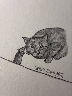 What secrets are being told?🧐   Credit- @Grace Janjira     #fyp #art #sketch #cat #rat #linkinpark #foryouuuuuuuuuuuuu 