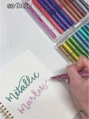 @Jenna Meyers #journaling #markers #acrylicpaintmarkers #acrylicmarkers #brushlettering #handlettering #lettering #letteringvideo #creativejournal #journalingasmr #journalingsupplies #tiktokshopfinds #tiktokshopping 