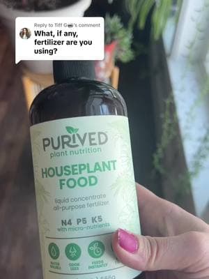 Replying to @Tiff G🪩  #purivedhouseplantfood 