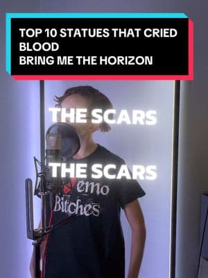 Decided to give this one a try. Not often he does clean vocals. Top 10 Statues That Cried Blood @BRING ME THE HORIZON #bringmethehorizon #cover #metal #metalhead #scream #fyp #metalmusic #metalband #hyperpop #bmth #metalcore #songchallenge #vocals #singer 