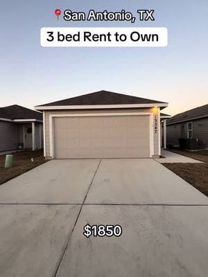 Very RARE opportunity 🔥 Lots of misconceptions when it comes to rent to own homes but with this one, you can rent from owner directly, and in 1 year buy  $1850 for your rent 1st year  Located in Alamo ranch  3 bed 2 bath 1300sqft  This home was just built last March  Ready for asap move in  Call me for more details  210-556-6547  #fyp #texas #sanantonio #rentalhome #houseforrent #renttoown #sanantoniohomes 