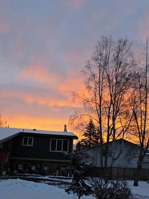 #sunrise #alaskasunrise #anchorage #anchoragealaska #anchoragelife #coldweather #alaska #clouds #beautifulskies  #mountains 