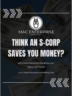 Think an S-Corp saves you money? 💰 Not so fast! You still have to pay Medicare & Social Security as an employee. Know the facts before you file! 👀📊 #DewayneTheMac #ScorpFacts #BusinessTaxes #EntrepreneurLife #TaxStrategy #WealthBuilding #SmallBusinessOwner #FinancialFreedom #LegacyBuilder #MacEnterprise #BusinessFinance