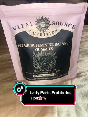 @Vital Source Nutrition Probiotics are soo good for you and easy to take if you don't like swallowing pills💪🏽🌸 #womenshealth #ladyparts #probiotics #pinapple #probioticgummies #pineapple #smellgoodfeelgood #phbalance #phbalancecheck 