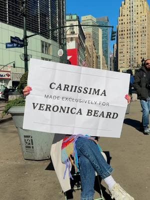 Cariissima for Veronica Beard 💓📰 #cariissima #veronicabeard #spottedinvb #shopcariissima #nycfashionweek 