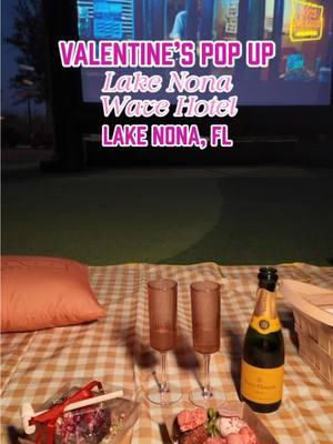 💖LIMITED TIME VALENTINE’S POP-UP BAR💖 @Lake Nona Wave Hotel has the cutest Valentine’s themed pop-up bar happening in their sculpture garden on Fridays & Saturdays from 6-9 pm until February 22nd. Enjoy a picnic in the garden (advanced reservation may be required), pop a bottle of @VueveClicquot champagne (my favorite), or enjoy a variety of themed drinks! My favorite drink was their Swipe Right cocktail. You can also get their pink popcorn and sweetheart cake. On Fridays they have movies in the garden to enjoy and Saturdays offer live music. Visit @orlandopartyplanner to make your own bouquet at their adorable cart and take a photo in front of their adorable photo opp. Follow Sunshine and Key Lime Blog for more Florida spots! What we tried: ✨ Berry in Love - Tavistock Prosecco, Crême de Cassis, Rasperries ($16) ✨ Swipe Right (my fave) - Grapefruit and Rose Ketel One, Elderflower Liqueur, Simple Syrup, Grapefruit Juice ($18) ✨ Scarlet Kiss - Bacardi Reserva, Blood Orange Soda, Quiver Sauvignon Blanc ($18) ✨ Picnic Basket ($39+) with Veuve Clicquot Brut ($30) = Total $69  📍6100 WAVE HOTEL DR ORLANDO, FL 32827 #LakeNonaWaveHotel #visitorlando #LakeNona #LakeNonaFL #sunshineandkeylimeblog #thingstodoinorlando #orlandothingstodo #stufftodoinorlando 