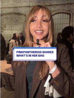 We caught up with our girl Pinkpantheress at the Coach FW25 show and asked the question that's on everyone's minds — what's in her bag? The musician, best known for carrying her shoulder bag onstage, finally let's us in on the secret 😉 Video: Hypebae #coach #nyfw #tiktokfashion #pinkpantheress 