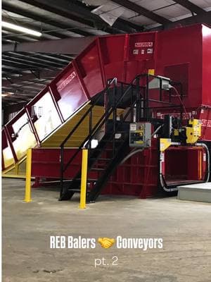 Pt. 2 of REB Balers 🤝 Conveyors – No wasted time, no headaches. Our conveyors come pre-wired at the factory, so when it hits the field, it's ready to work.  Built by recyclers, for recyclers. 💪 #balers #tworambalers #conveyors #recycling #industrialequipment #recyclingright #recyclingindustry #sierramachinery 