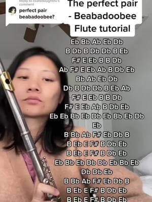 #theperfectpair #beabadoobee #flute #fyp #ruyaflute #musicnotes #sheetmusic 