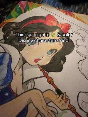 I colored Snow White so pretty 😗 #disney #coloringbook #coloring #trending #dateideas 