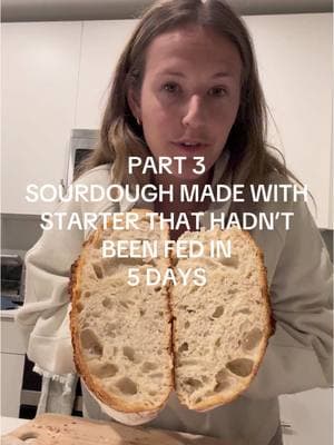 Forgot to film when I first cut it so the crumb has a piece missing from what I ate #sourdoughclub #sourdoughtok #sourdoughbreadrecipe #sourdoughbaking #fyp #sourdoughrecipes #sourdoughrecipe 