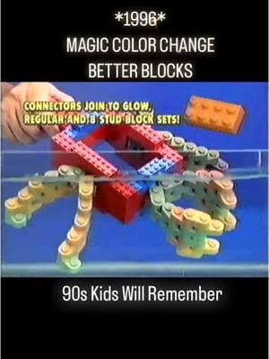 Magic Color Change Better Blocks commercial from 1996. . . . . . . . . . . . . . . . . #betterblocks #90stoys #retrotoys #collectables #90s #90skid #90sbaby #90saesthetic #90sthrowback #90shair  #90sads #90scommercial  #throwback #nostalgia #nostalgic #childhood #90svintage #kidstv #retro #vintage #millenial  #90srewind #memoryunlocked #90stv #80sbaby #80skid #a90slife 