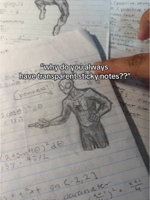 super easy way to spice up ur notes w/o damaging ‘em 😇 #spiderman #marvel #comics #doodle #school 