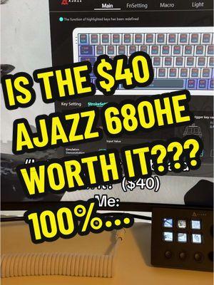 The best for the budget no debate #ajazz #tiktokshopfinds #worthit #stockkeyboard #ajazzak680max #hekeyboard #ajazzak680maxhe #halleffect #gamingkeyboard #ak680max #adjustableactuation #gaming #xshopreview #affordabletech #ak680maxhe #8kpollingrate #rapidtriggerkeyboard #budget #keyboardmouseplayer #kbmplayer 