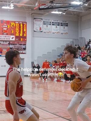 He just backed up😂 #highschool#basketball#metamora#illinois#metamorabbb#dunk#defender#defense#funny