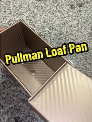 Breadmakers this pan is essential for making homemade sandwich bread. Click the orange link and get yours before they sell out. #pullmanloaf #pullmanloafpan #pan #bakingpan #breadpan #loafbread #breadmaking #TikTokShop 