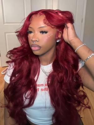 The PERFECT black girl burgundy for Valentines Day😍💋🌹💌  Will you slay??🙋‍♀️ 🎁Extra 22% off, code: 𝐓𝐊𝟐𝟐 Comment "𝐋𝐈𝐍𝐊" for more hair deitals.👏 #uprettyhairofficial #uprettyhair #silkhair #burgundyhair #haircolour #coloredwig #99jwig #haircurling #bodywavewig #exploremore #blackgirlhairstyles #wigtok #fyp