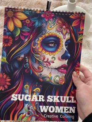 I can’t wait to start coloring this book! #coloringbook #adultcoloringbook #relaxing #cozyathome #sugarskull #catrinas