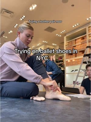 Try different ballet shoes on with me for Bloch Dance in NYC 🩰 @@BLOCH Dance##dancer##ballet##nycdancer##dance##blochdance